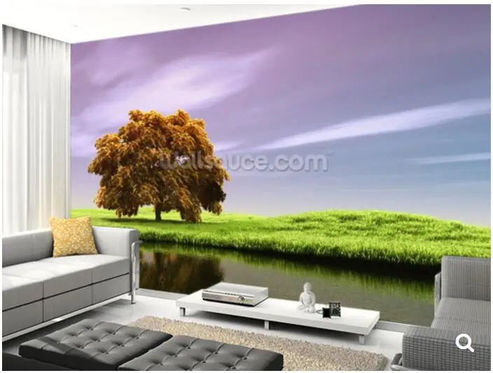 

Custom natural landscape wallpaper,Lonely tree by the lake,3D photo mural for living room bedroom restaurant wall wallpaper
