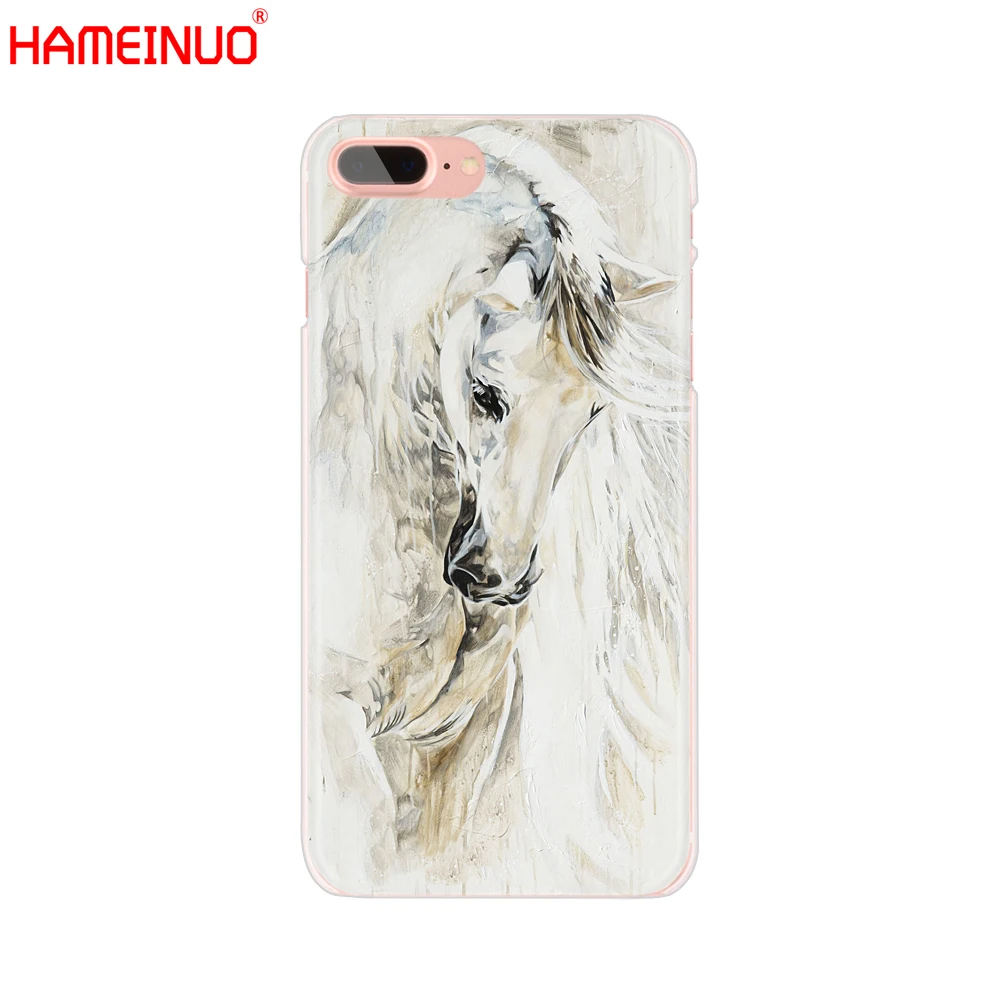 HAMEINUO чехол для сотового телефона с рисунком лошади животного iphone X 8 7 6 4 4s 5 5s SE 5c 6s