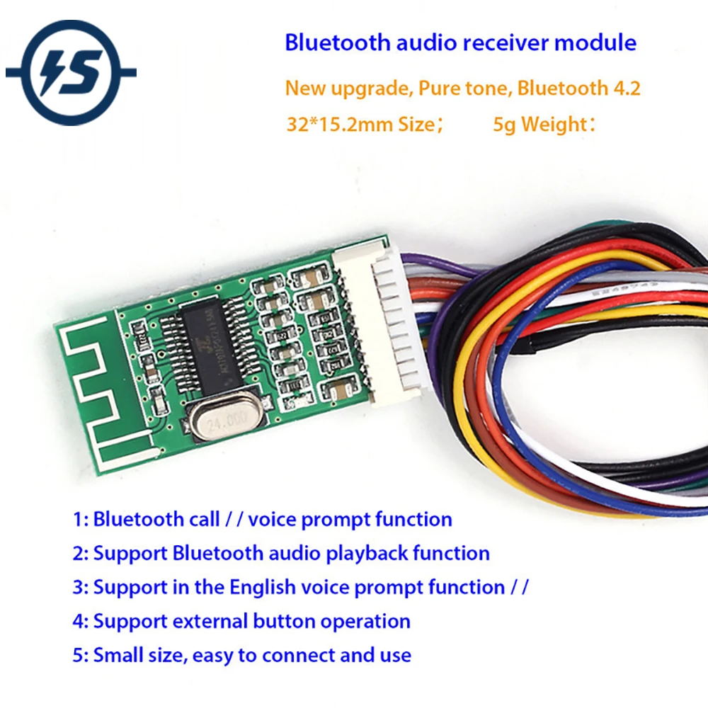 KCX_BT002 Bluetooth аудио приемник плата модуль без потерь 4,2 беспроводной аудио IC плата MP3 декодирование MP3 модуль