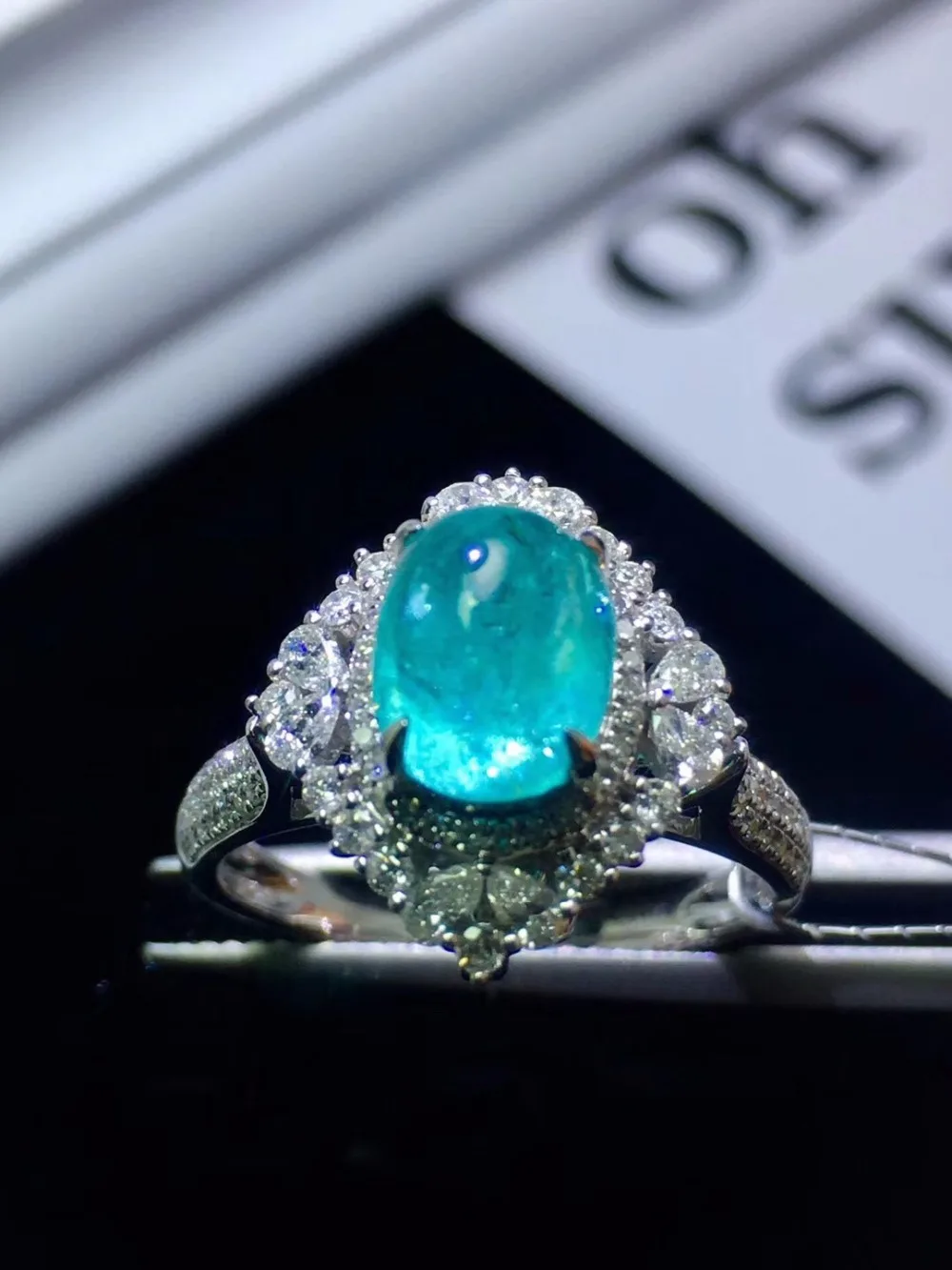 Paraiba турмалиновый кулон, чистое золото 18 К, ювелирные изделия, настоящий Paraiba турмалин, драгоценный камень 2.1ct AGL сертификат, кулон, ожерелья