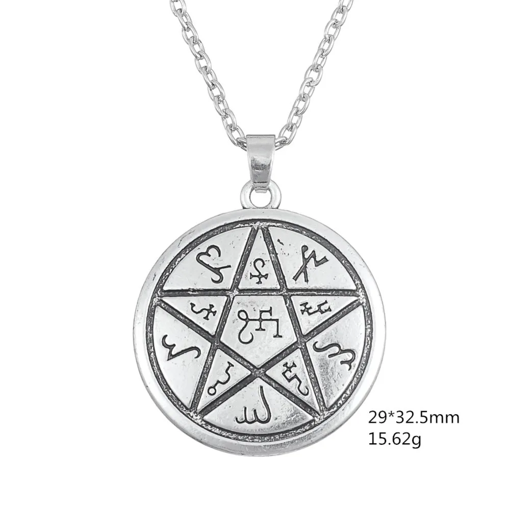 Винтажное ожерелье пентаграмма успеха и богатства винтажное ювелирное