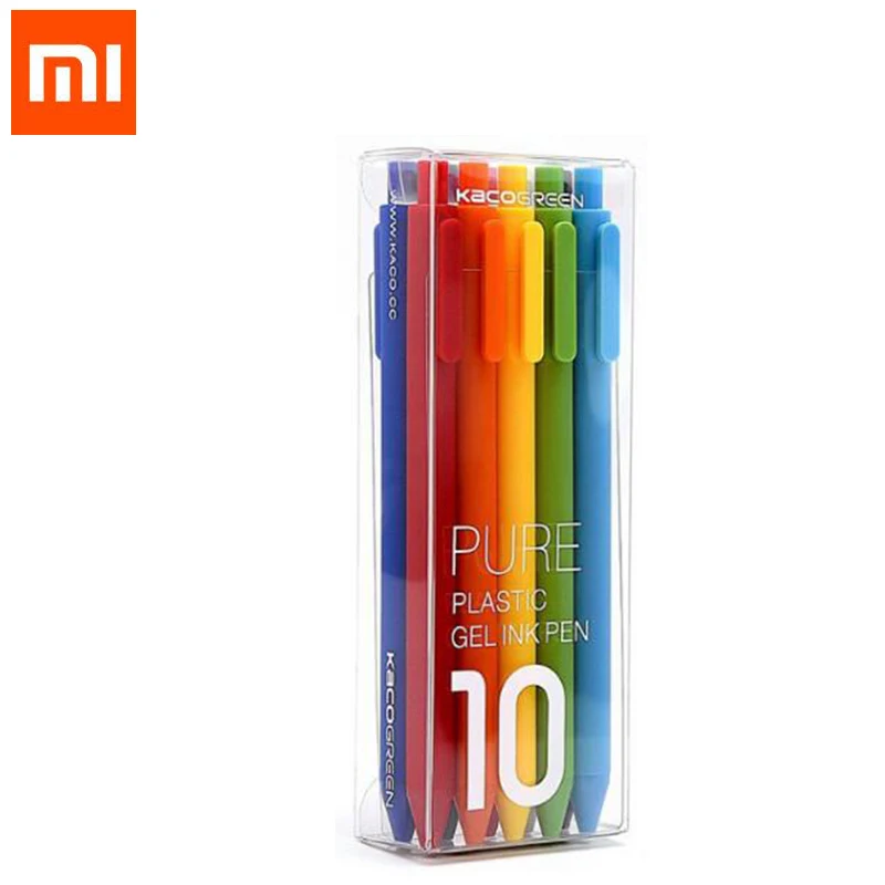 Xiaomi Kaco ручка 0,5 мм синий черный красный зеленый заправка чернил красочные ручки шариковые ручки канцелярские принадлежности для студентов офисные ручки