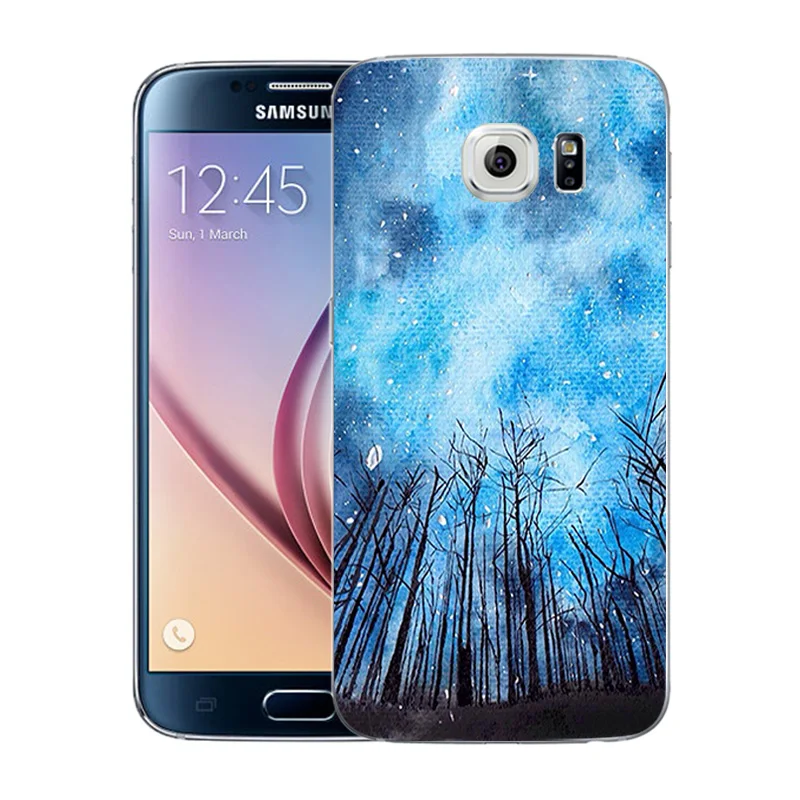 Чехол для Samsung S6 G9200 G920f G920i G920A брачный Печатный кремний 5 1 &quotдля Galaxy прозрачный