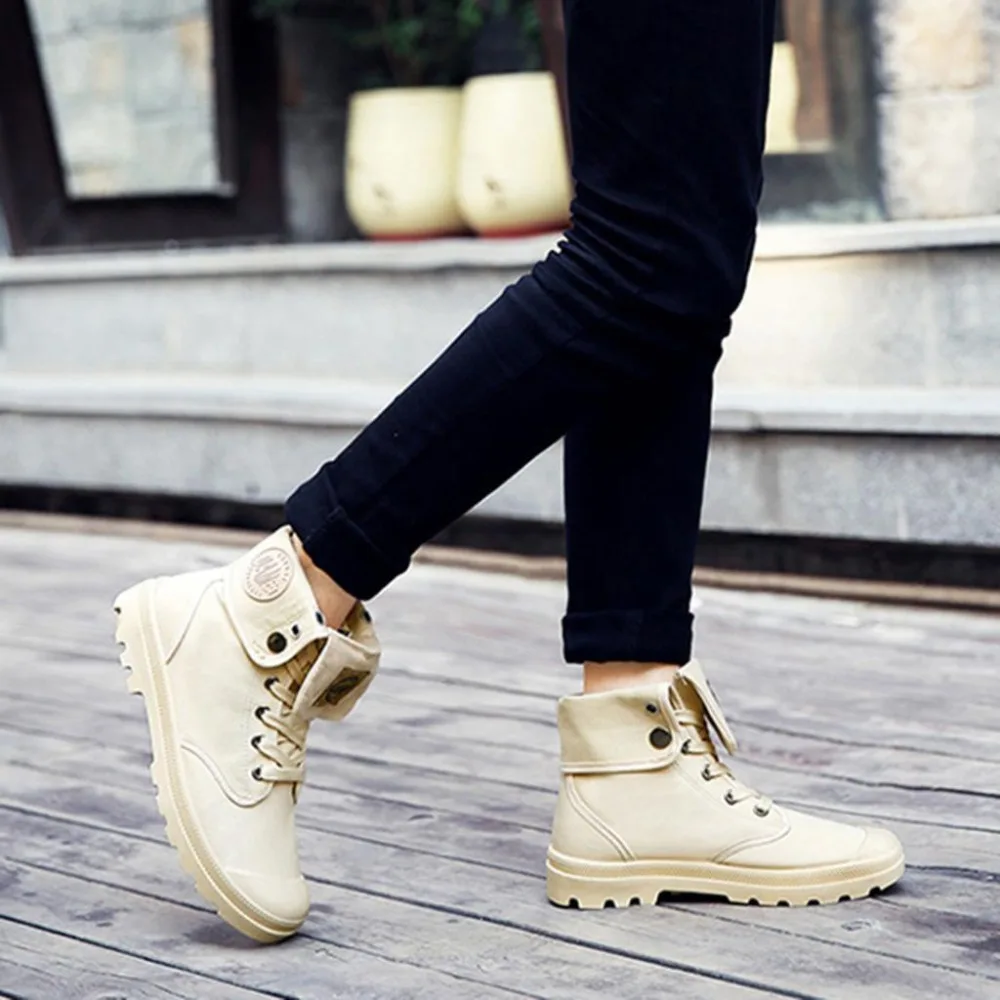 2019 Autumn Men Boots Male Desert Work Ankle Tactical Men's Military Combat Botas Stitching Canvas Motorcycle Shoes | Обувь