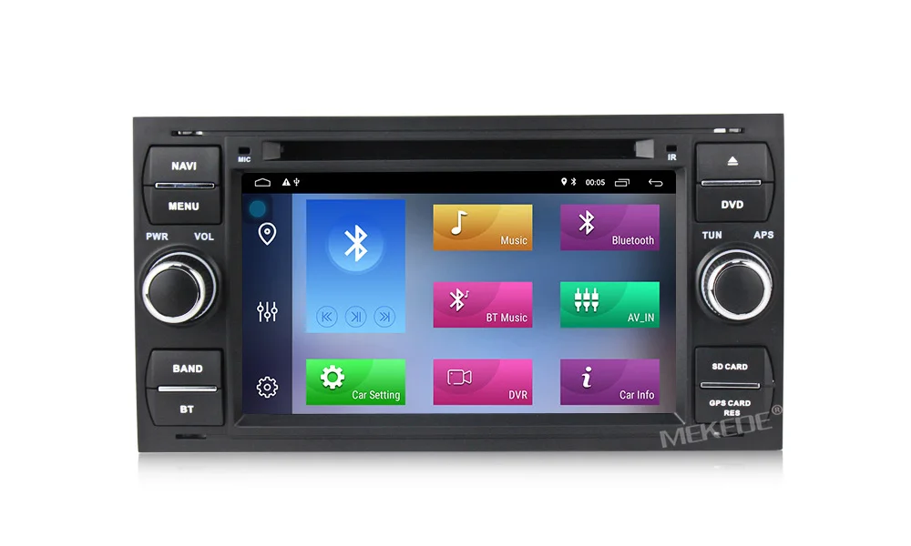 MEKEDE 1024X600 2+ 32G 2 Din Android 9,1 автомобильный dvd мультимедийный плеер gps для Ford Mondeo Focus Transit C-MAX S-MAX Fiesta Автомагнитола