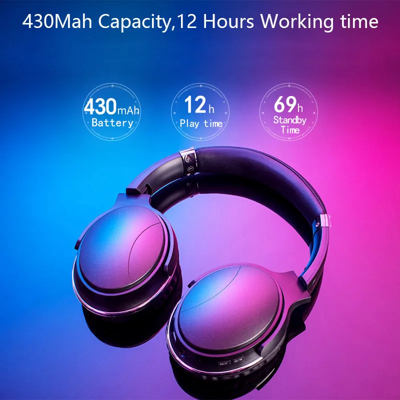 Bluetooth 4 2 наушники беспроводные складные Регулируемая гарнитура с микрофоном для