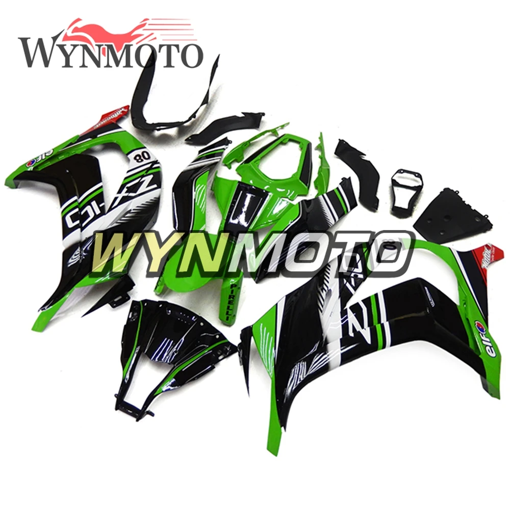 Полный ABS впрыска Обтекатели для Kawasaki ZX-10R ZX10R 2011-2015 11 12 13 14 15 мотоцикл Cowlings зеленый
