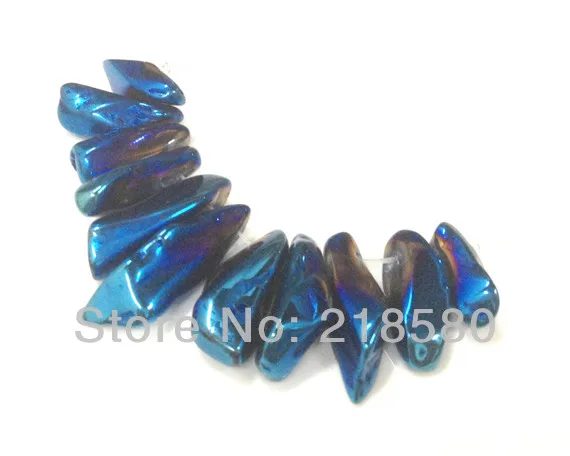 H-PPB02 10 компл./лот Mystic Blue Titanium кварцевая точечная подвеска Bead Set | Украшения и