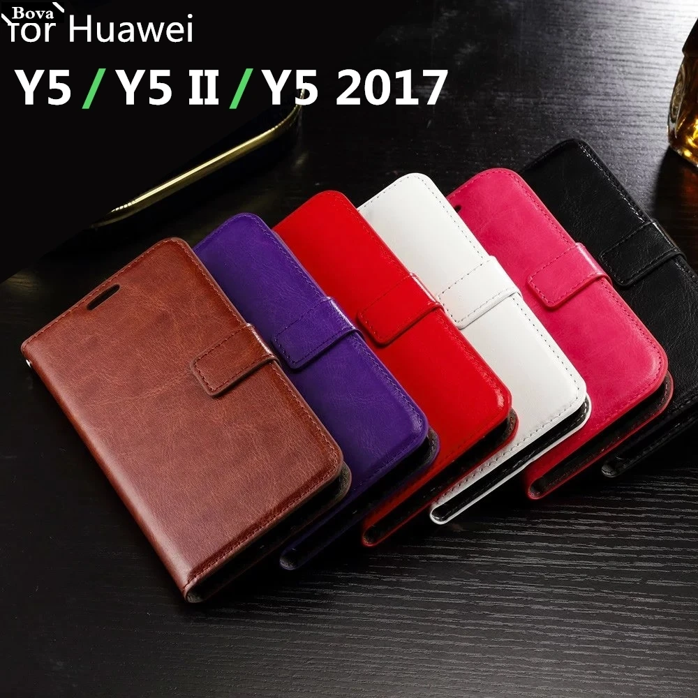 Держатель для карт, чехол для huawei Y5 Y5 II Y5 Prime Lite, чехол для телефона из искусственной кожи, кошелек, откидная крышка, чехлы для телефонов