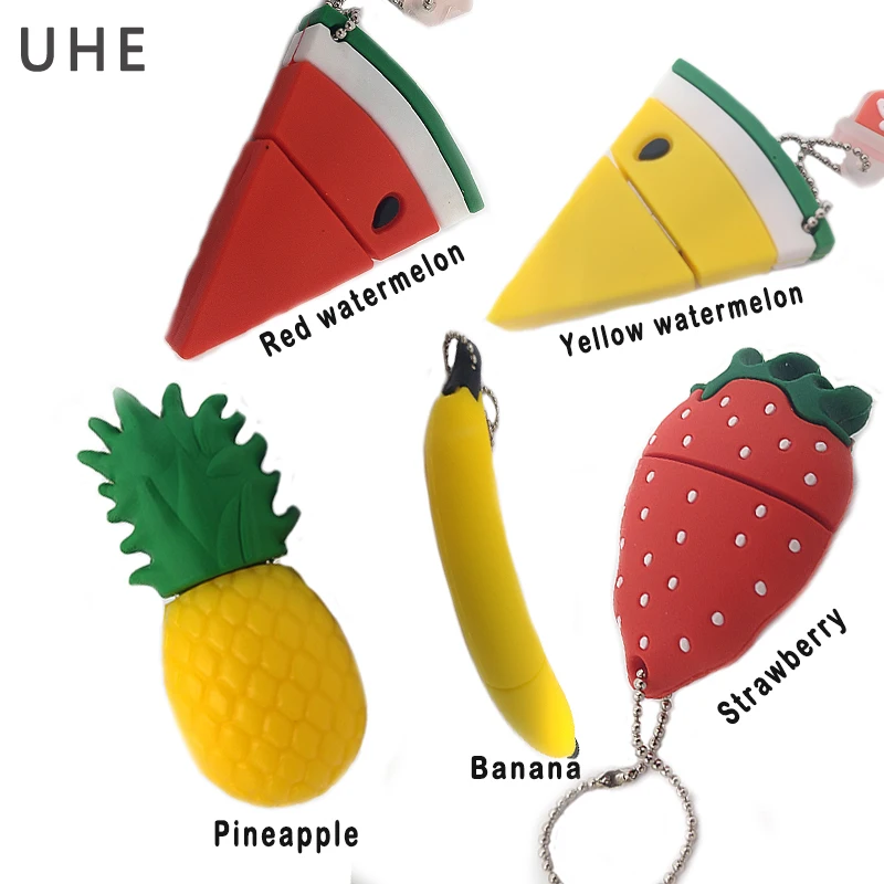 

Usb флеш-накопитель с изображением фруктов, 64 ГБ, 32 ГБ, 16 ГБ, 8 ГБ, 4 Гб