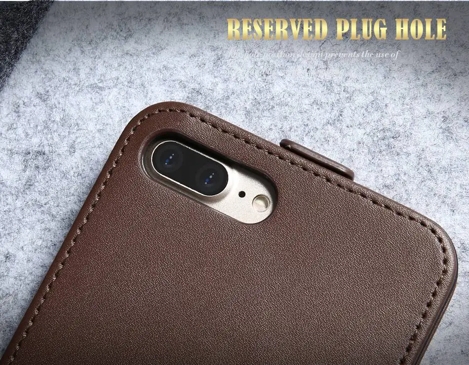 KISSCASE Ретро Вертикальный кожаный для iPhone 6 6s 7 Plus 5S SE крышка Бизнес CasesFor samsung Galaxy S4 мини S7 s6 край S8 плюс