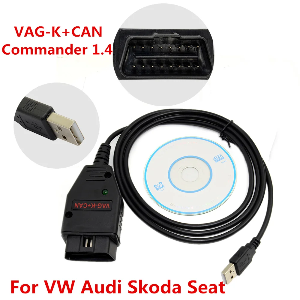 Диагностический сканер CAN Commander 1 4 OBD 2 кабель для инструмента VW Skoda Seat|can obd|obd canobd |