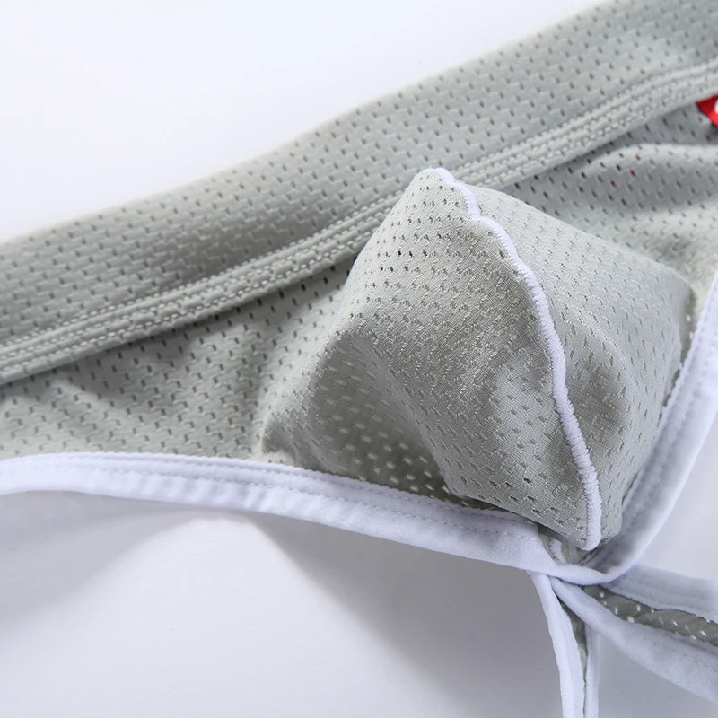 AIIOU пикантные мужские стринги и Jockstrap гей Сетчатое нижнее белье с дырками трусы