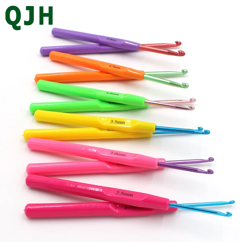 12 шт. многоцветные ручные крючки спицы для вязания алюминиевая пряжа рукоделия