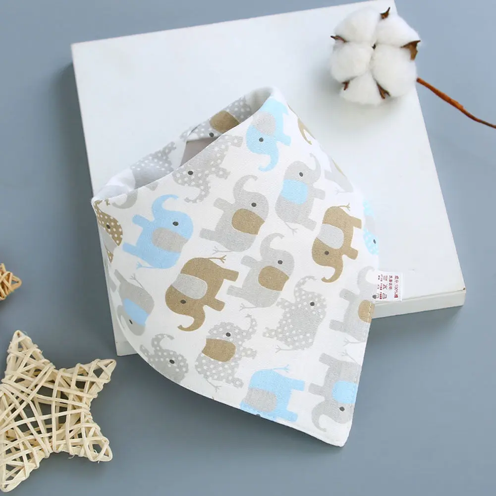 2019 Newest Hot Cute Cotton Infant Baby Kids 1Pcs Feeding Saliva Towel Leaf Animal e Bandana Bibs | Детская одежда и обувь