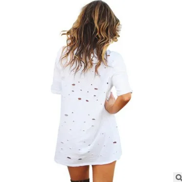 Summer летнее платье футболка 2017 женское сексуальное облегающее с глубоким v