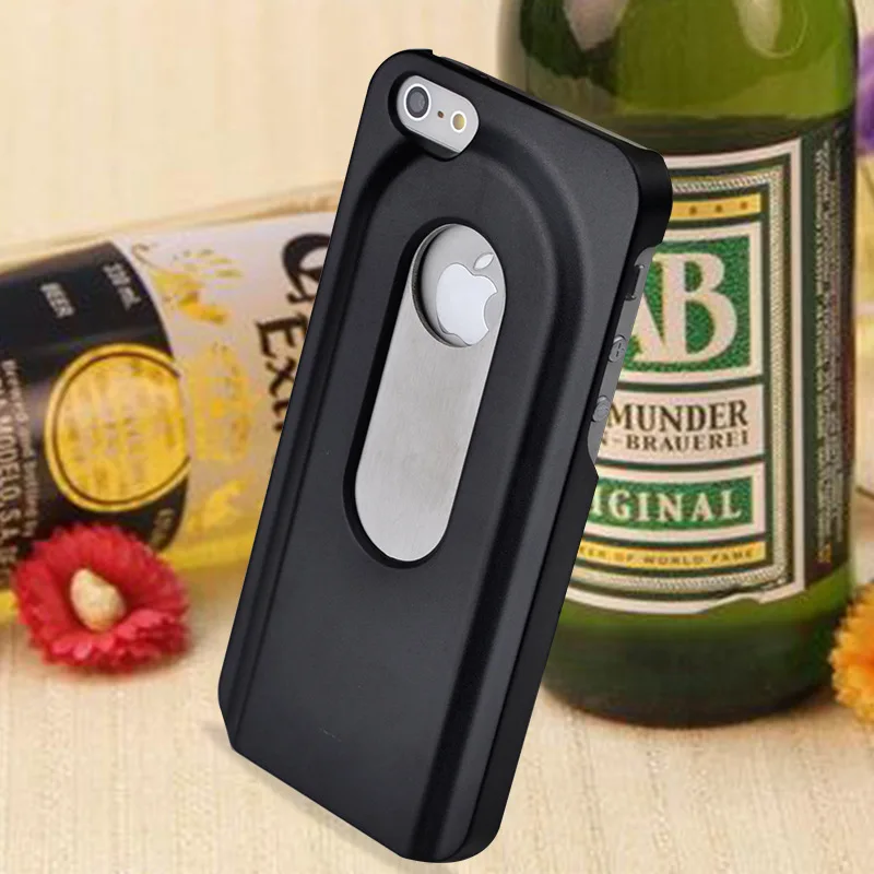Beers Bottle Opener Hard Case for iPhone 5 5S SE 6 6S 7 8 Aluminum Back Cover Metal With Inner Stainless Steel New Arrival |