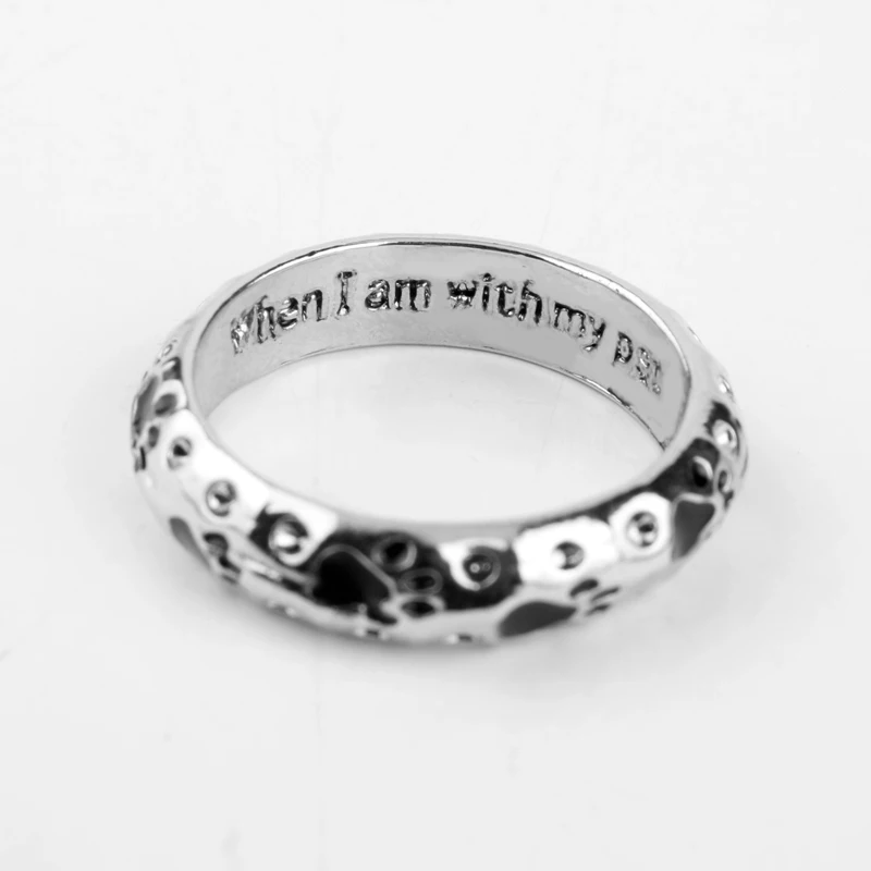 Кольцо для животных HEYu кольцо кошек и собак когда я с моим питомцем пальцев