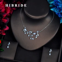 hibrid elegant leaf shape women jewelry sets bridal accessories boucle d oreille mujer jewelry set wholesale n 648
