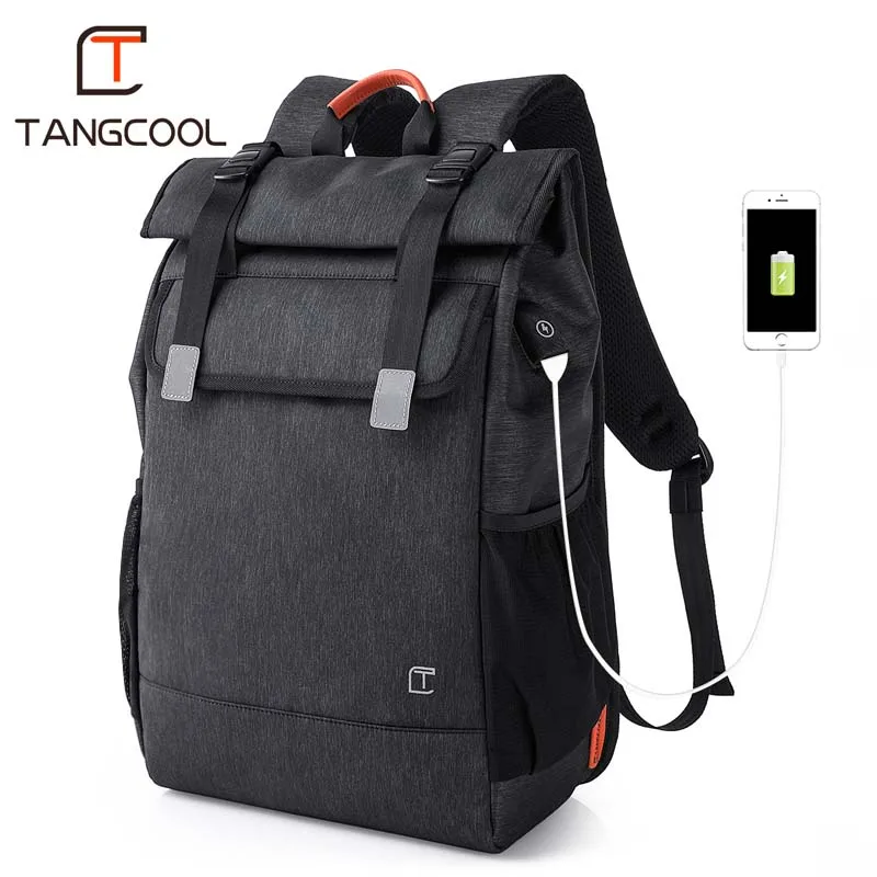 Tangcool мужской рюкзак модный многофункциональный с usb зарядкой для мужчин 16 5