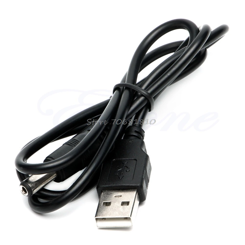

USB A Male to 5.5*2.1mm/0.21*0.08in Connector 5 Volt DC Charger Power Cable Cord