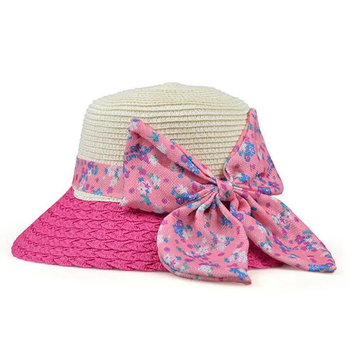 Cheap Brand New Fashion Summer 2014 Sun Hat For Women Straw Cap Beach Bow Floppy Shade Lady's Foldable Brime | Аксессуары для