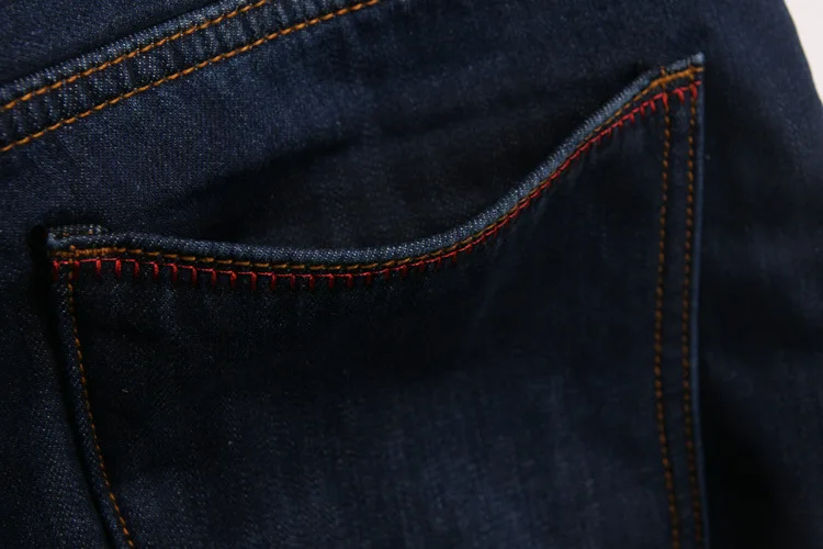 2015 Fashion Denim long Jeans Men Famous Brand hole fashion Slim Straight Ripped for | Мужская одежда