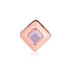 Регулируемые сверкающие Розовые Квадратные Пружинные бусины с зажимом для изготовления ювелирных изделий, подходят для ювелирных изделий из стерлингового серебра, браслетов и женских украшений сделай сам