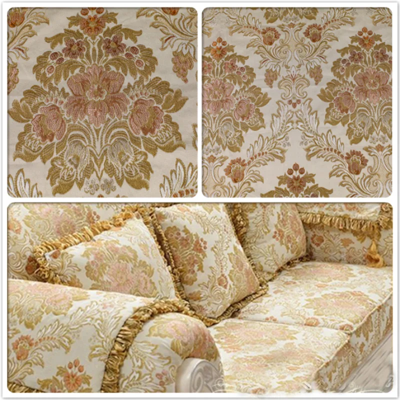 

European style classical jacquard fabric for cushion sofa chair quilting sewing patchwork delicate tissue upholstery 150cm width