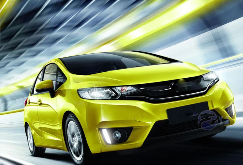 Автомобильные мигающие фары 2 шт DRL для Honda Jazz Fit 2014 2015 2016 дневные ходовые огни