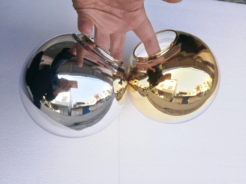 Лестница Led золото/хром стеклянные шаровые подвесные светильники для гостиной