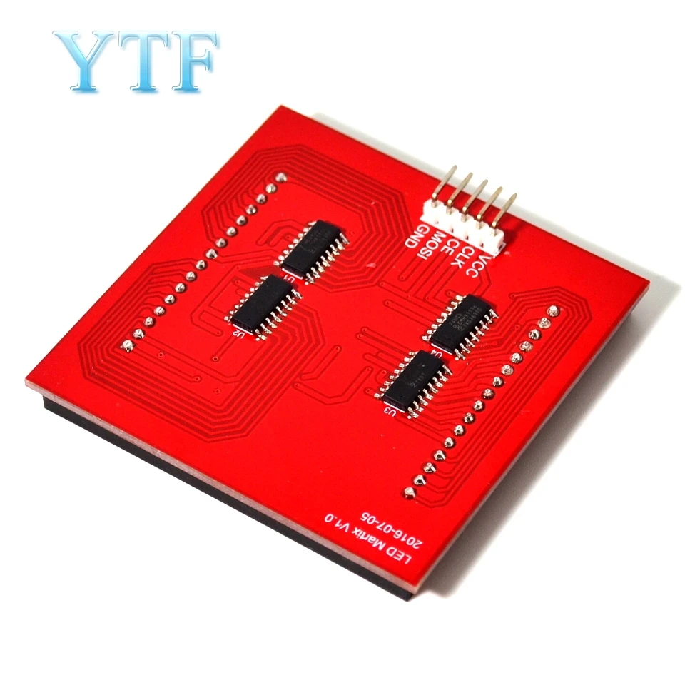 Полноцветная светодиодная точечная матрица Плата дисплея RGB 8*8 точечный