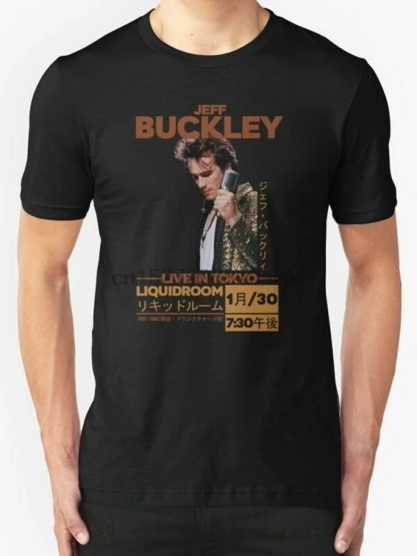 Новая мужская футболка с надписью Jeff Buckley Live in Tokyo Размер S 2XL|Мужские футболки| |