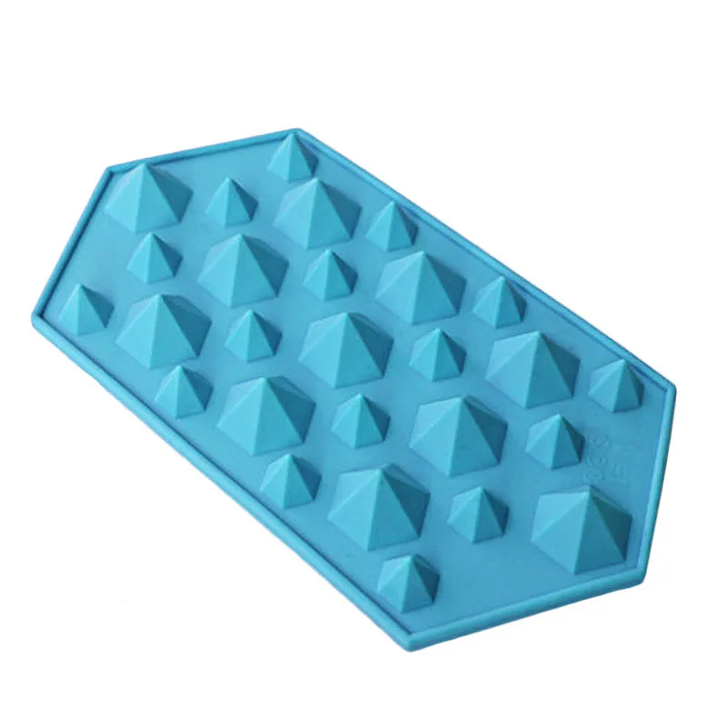 27 Cavities Crystal Diamond Sugarcraft Jelly Ice Cream Silicone Mold Cube Maker Chocolate Tray Fondant Cake Decorating Tools | Дом и сад