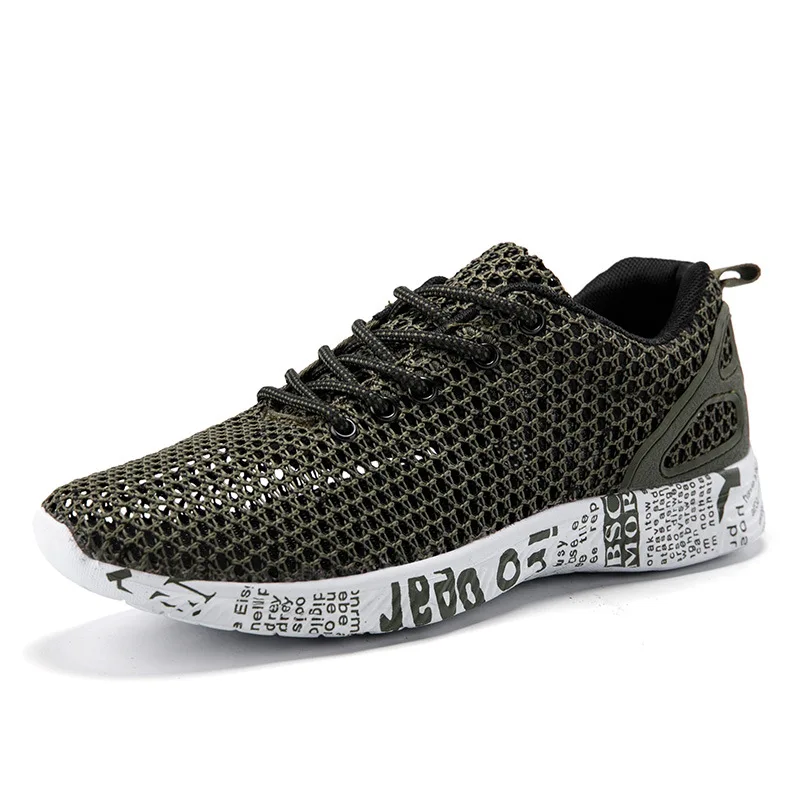 

2019 foreign trade large size men's shoes net-top breathable shoes plus 46-yard hollowout-soles trendstream shoes sneakers