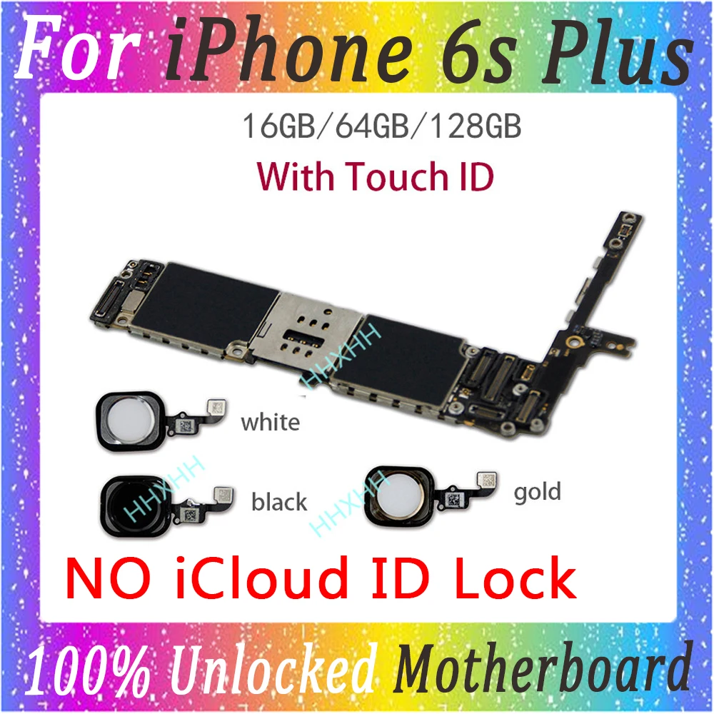 Оригинальная разблокированная материнская плата для iphone 6s plus 16 ГБ 32 128 с