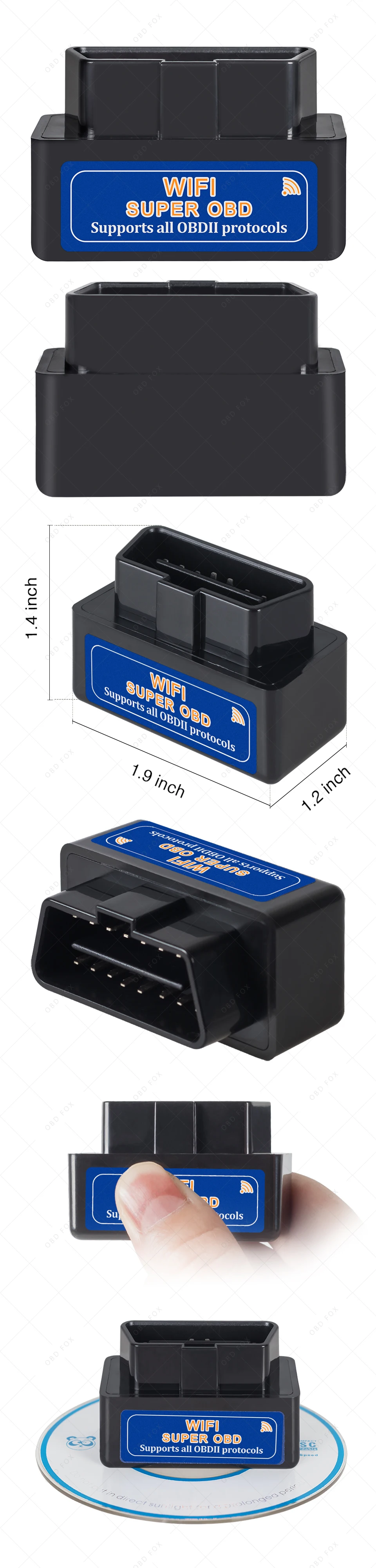elm327 v1.5 OBD2 Wifi диагностический инструмент Супер Мини elm 327 bluetooth V2.1 работает на крутящий момент для Andriod/IOS/Windows