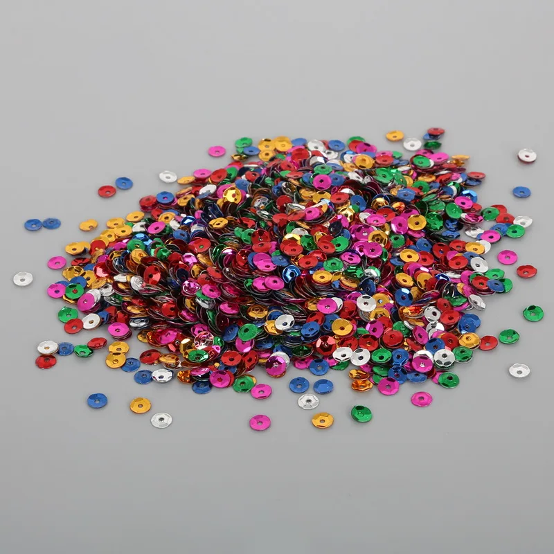 1500-3500pcs 4/5/6 мм плоские круглые ПВХ свободные пайетками Paillette ремесло для Свадебные украшения одежды платья обуви шапки швейные принадлежности