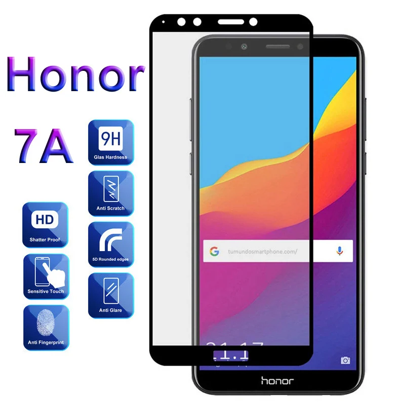 Защитное стекло на Honor 7A Pro 20 10 закаленное для Huawei 8A 9A 8X 7C 7 A защитная пленка HonorA7 Y6