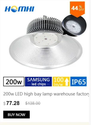 Гараж освещение 100 Вт светодио дный Led НЛО high bay Мощные огни taller строительство лампы промышленных свет для работы 110 V 220 V Алюминий