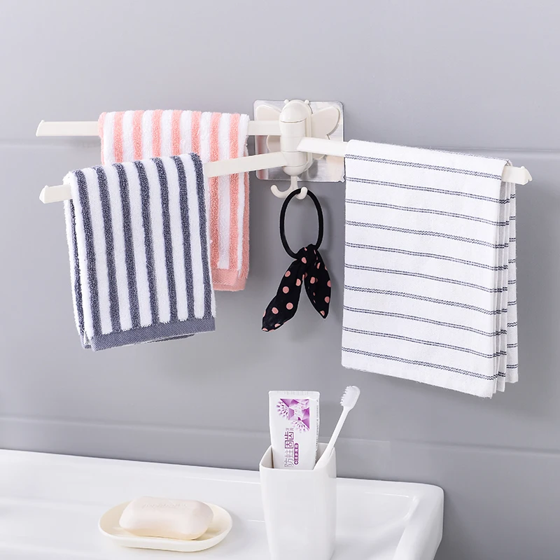 Bathroom towel bar rotating rack kitchen wall mounted | Обустройство дома