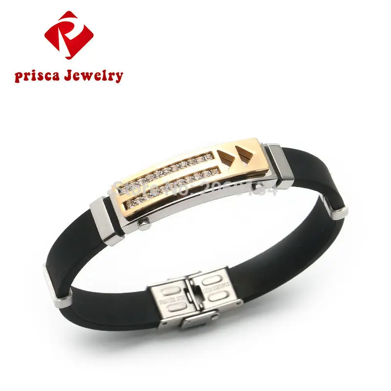 Браслет мужской магнитный из силиконовой резины|bracelet new|wristband magneticwristband gold |