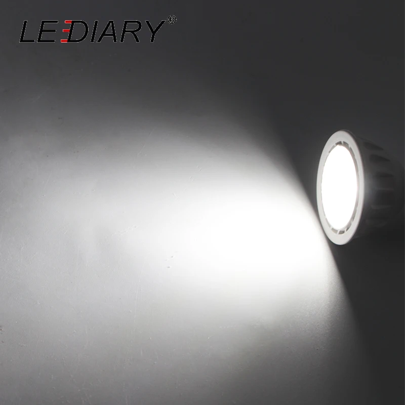 LEDIARY 6 шт./лот MR16 GU5.3 Светодиодная лампа точечного светильника 5 Вт 12 В/100-240 в 220 В 110