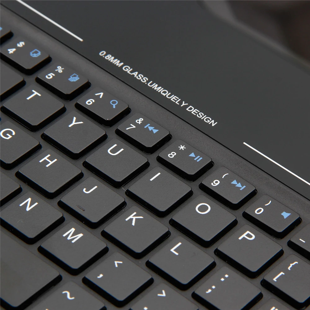 Kemile для ipad 9 7 Ультра Тонкий Стеклянный чехол клавиатуры Bluetooth 3 0 Для iPad air 2 Чехол W