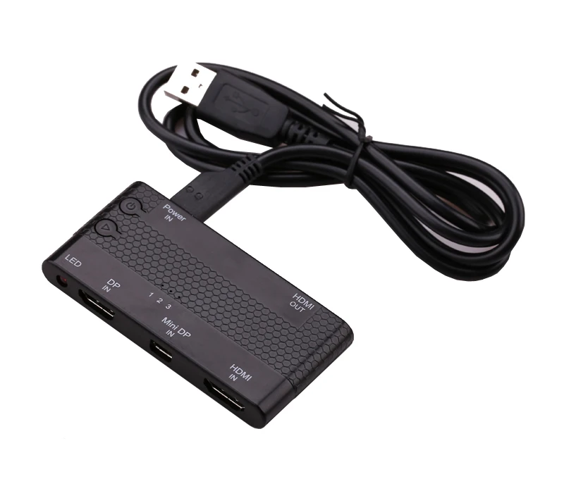 HD 4K X 2K HDMI + DP Mini Displayport переключатель 3 в 1 видео адаптер коммутатор для Macbook Ноутбук