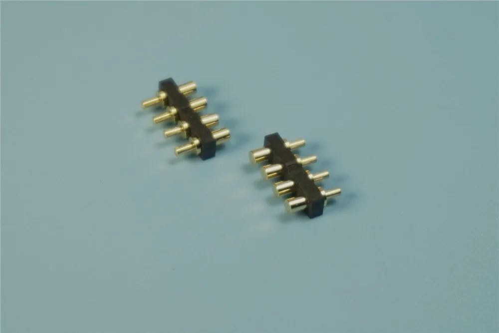 5 шт. контактная панель Pogo Pin 4 2 54 мм шаг позиции 0 высота PCB Вертикальная Золотая 1u