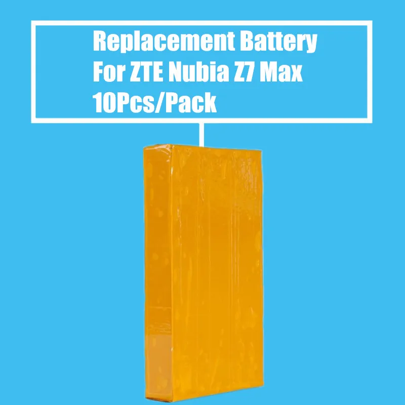 

New Arrival 10Pcs/Pack Replacement Battery 3100mah for ZTE NUBIA Z7 Max NX505J Mobile Phone High Quality
