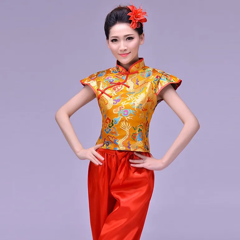 Топ моды Disfraces Древние китайские танцевальные костюмы для женщин Hanfu Dragon Pattern Drum