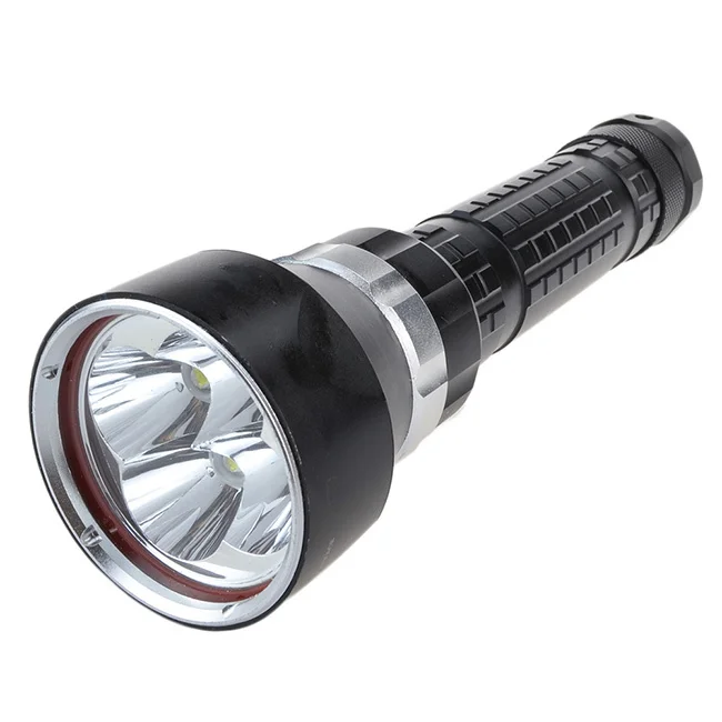 Comprar Linterna LED De Caza De 6000 Lúmenes, 4X CREE XM-L2, Antorcha De Flash Submarinismo Impermeable De 100M Alimentada Por 18650