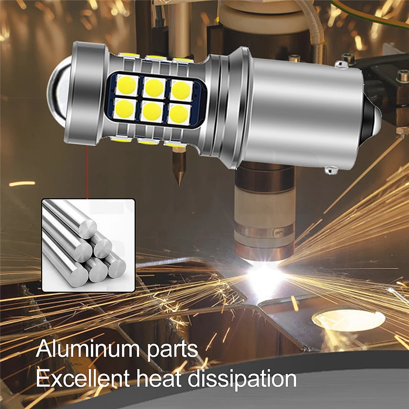 50 шт. BA15S 1156 P21W 7440 T15 W16W светодиодный 27 SMD 3030 автомобиль Авто дневные ходовые огни